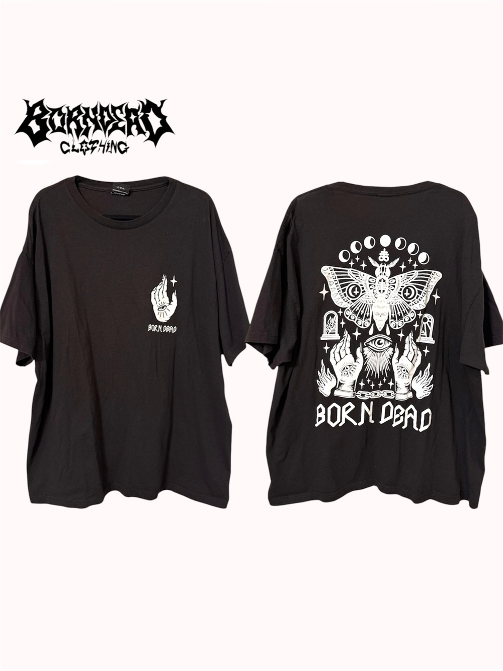 Born Dead Moth Dust graphic tee